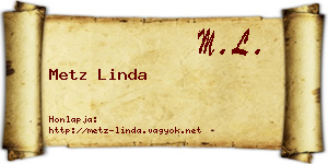 Metz Linda névjegykártya